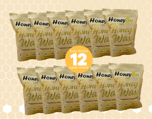 Honeybee  Brazilian Hard Waxing Honey beans hair removal body, all skin and hair types - Pack of 12